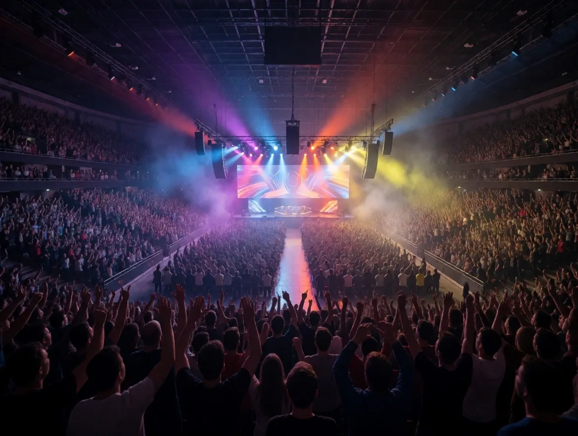 Público en un estadio de eSports presencial